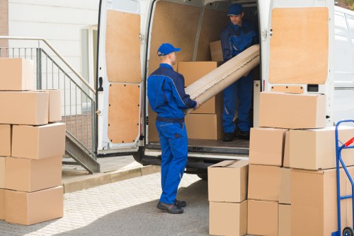 Professional movers handling a residential move in Westminster