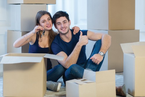 Commercial moving team planning an office relocation in Westminster