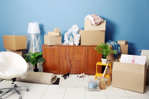 Packing and preparation for a house move in Westminster