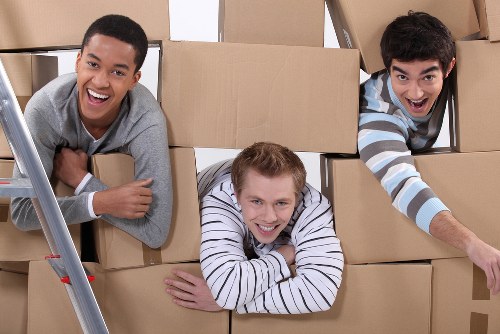 Removal team planning a move in Westminster streets