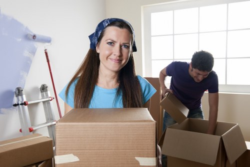 Van moving service demonstrating insured and careful item transport