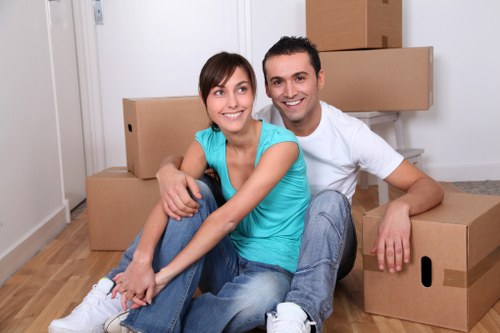 Residential removals in a Westminster apartment building