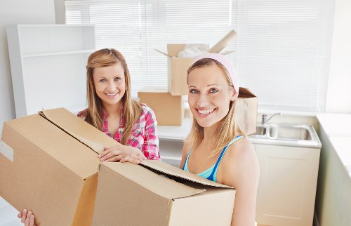 Van service handling a residential move in Westminster