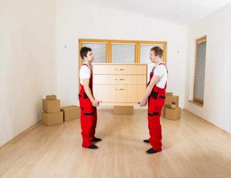 Man and van team supporting an office move in Westminster